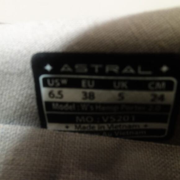 NEW Astral Hemp Porter 2.0 Boat Slip On Shoes Khaki Brown Women's 6.5 - Picture 5 of 9